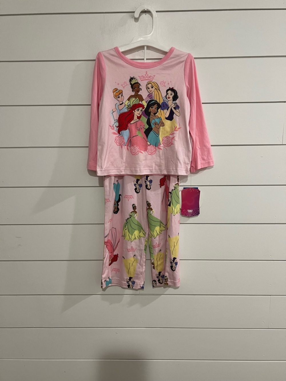 Disney Pink Princess Group Long Sleeve Pajama Set
